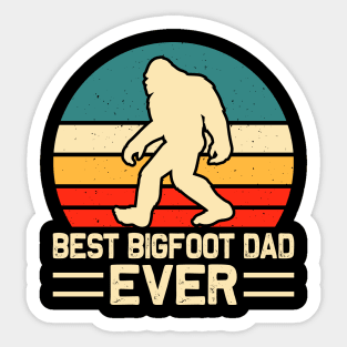 Best Bigfoot Dad Ever Sasquatch Father's Day Sticker